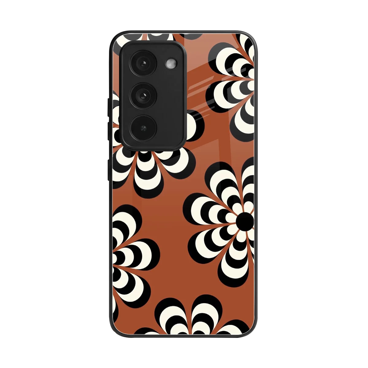 Earthy Bloom back phone cover | glass case for redmi 15 5g