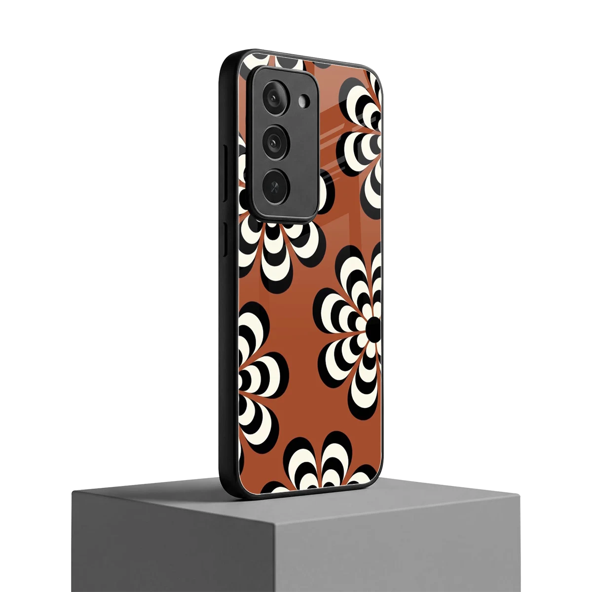 Earthy Bloom redmi 15 5g mobile cover | shockproof glass phone case