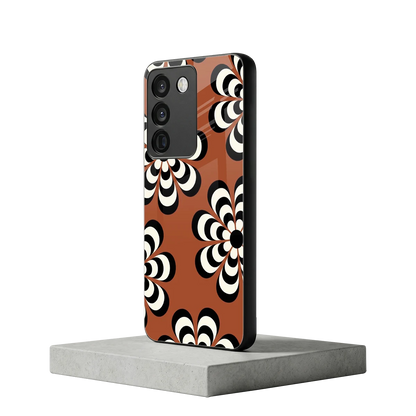 Earthy Bloom vivo y200 5g mobile cover | shockproof glass phone case