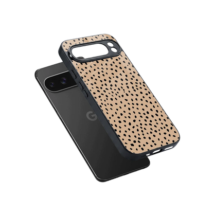 Earthy Terrain sleek google pixel 10 pro xl cover with tempered glass back and TPU edges