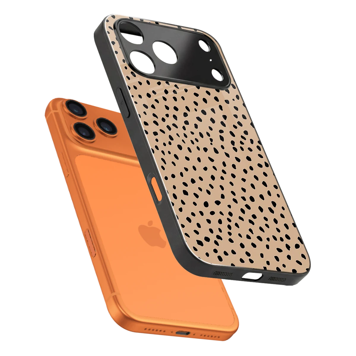 Earthy Terrain sleek iphone 17 pro cover with tempered glass back and TPU edges