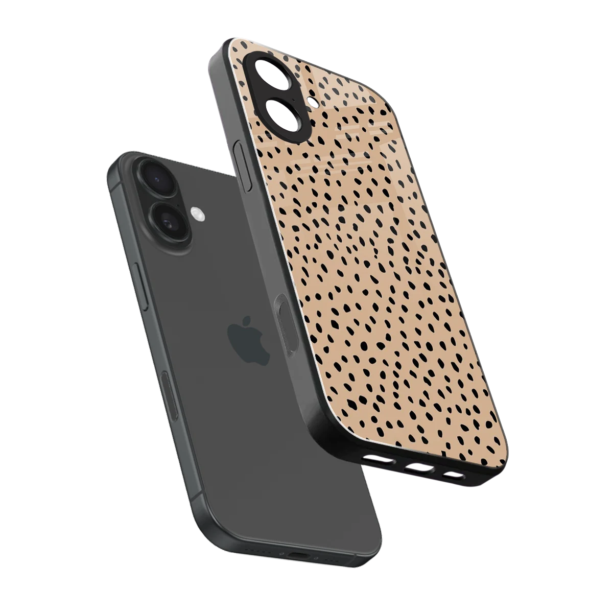 Earthy Terrain sleek iphone 17 cover with tempered glass back and TPU edges