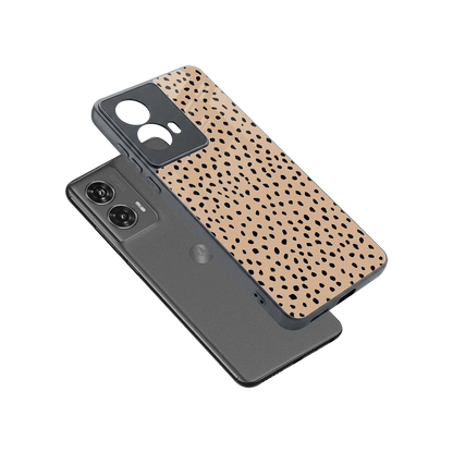 Earthy Terrain sleek motorola edge 50 fusion cover with tempered glass back and TPU edges