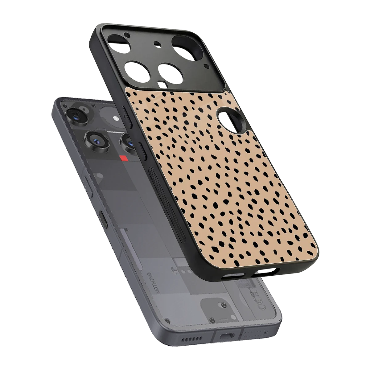 Earthy Terrain sleek nothing phone 3 cover with tempered glass back and TPU edges