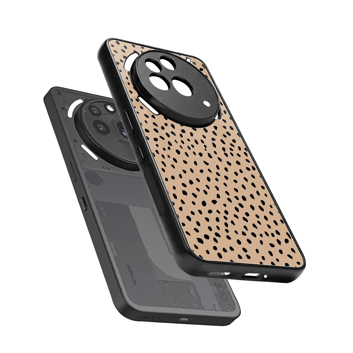 Earthy Terrain sleek nothing phone 3a pro cover with tempered glass back and TPU edges