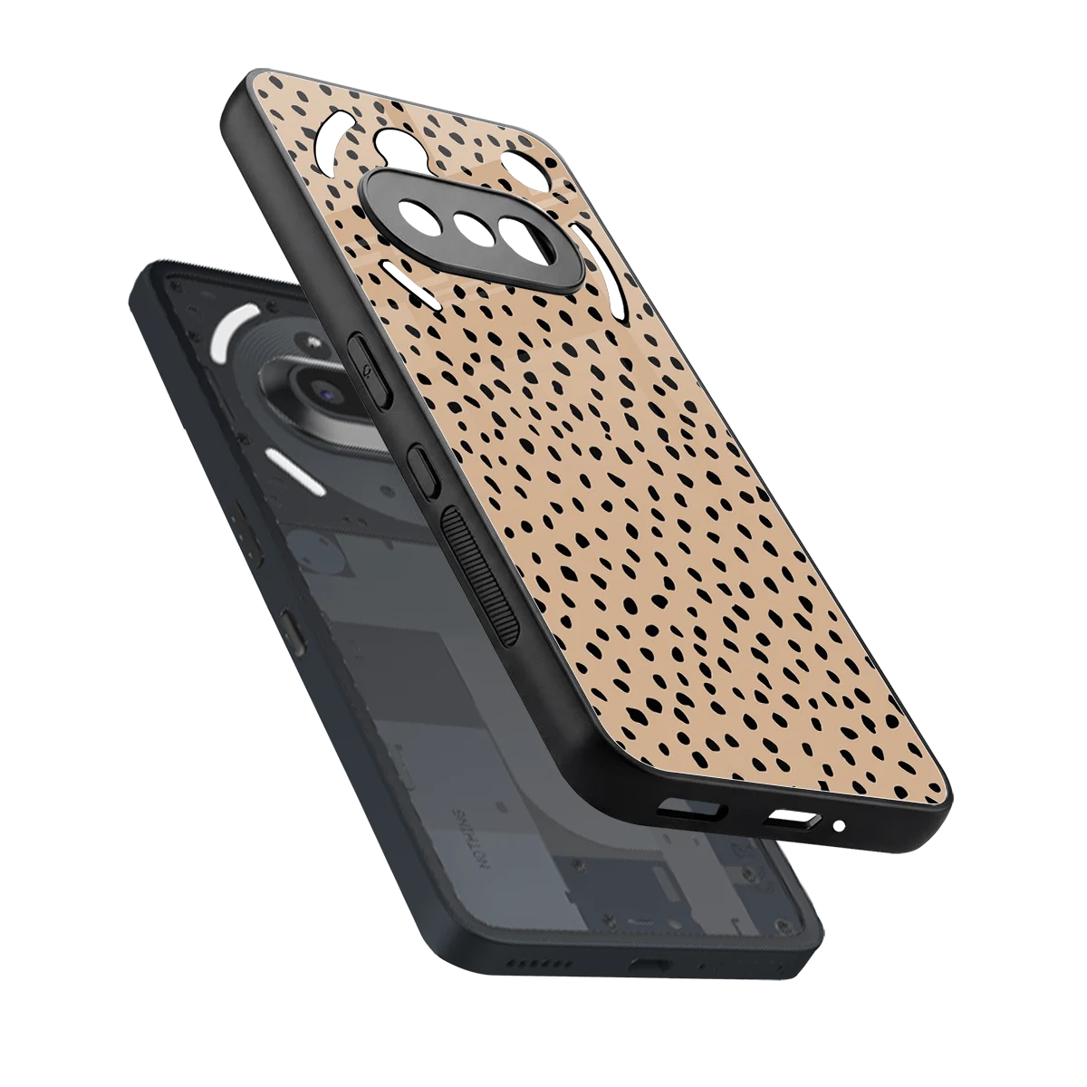 Earthy Terrain sleek nothing phone 3a cover with tempered glass back and TPU edges