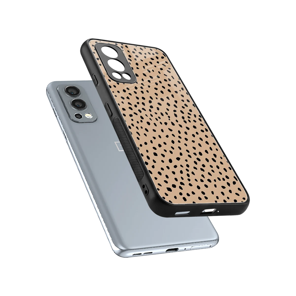 Earthy Terrain sleek oneplus nord 2 cover with tempered glass back and TPU edges
