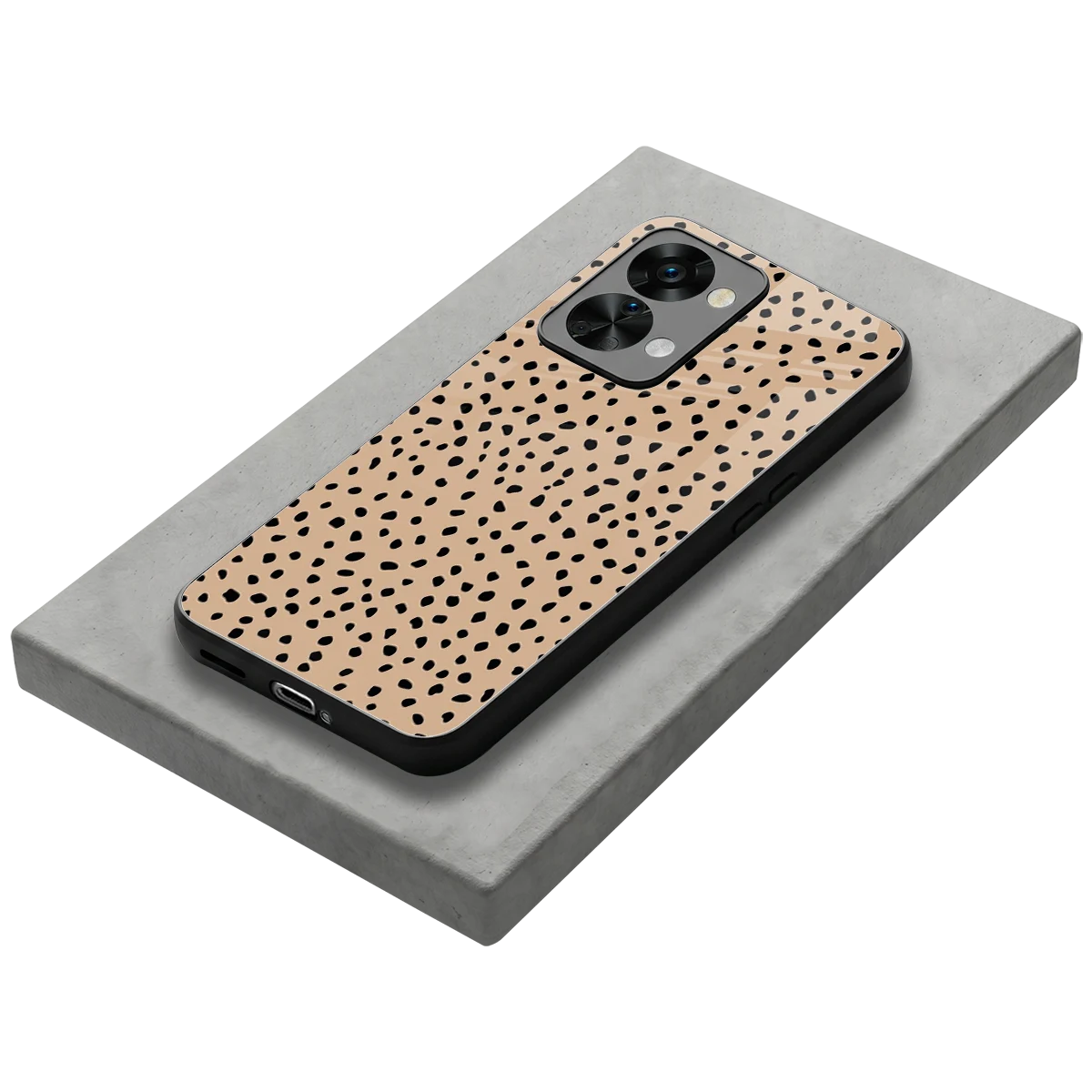 Earthy Terrain stylish phone case for oneplus nord 2t | glossy glass and slim fit