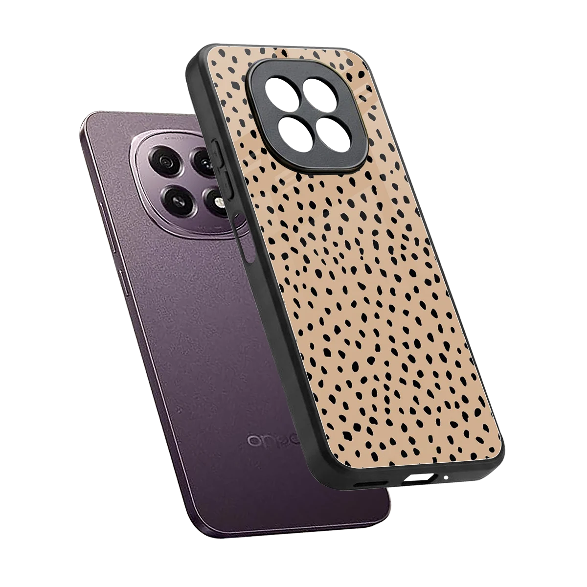 Earthy Terrain sleek oppo f29 5g cover with tempered glass back and TPU edges