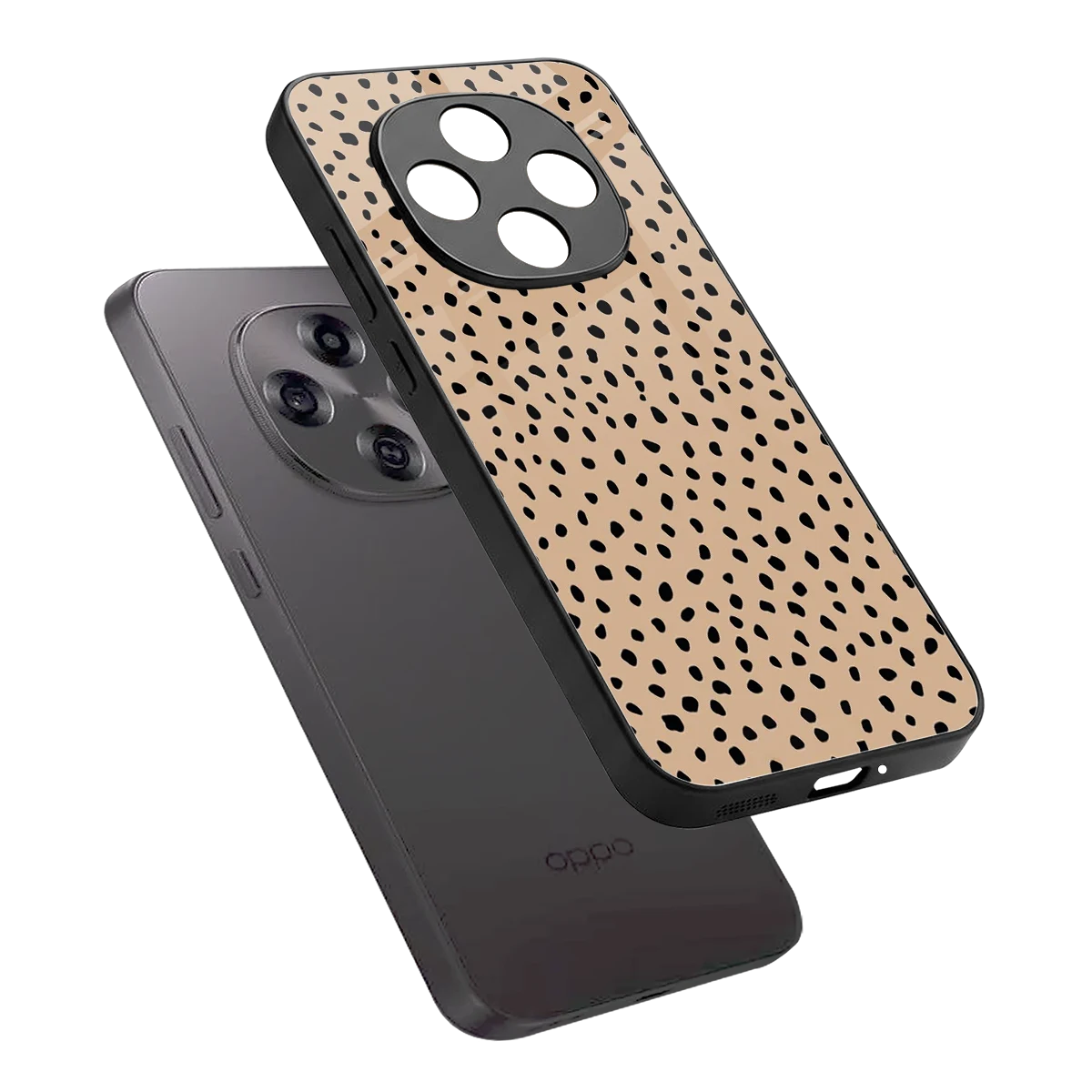 Earthy Terrain sleek oppo f31 pro 5g cover with tempered glass back and TPU edges
