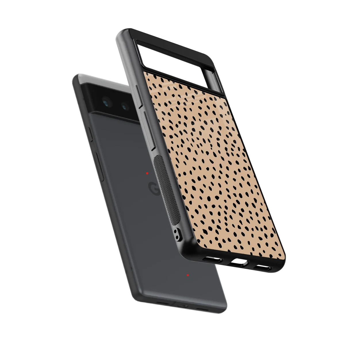 Earthy Terrain sleek google pixel 6 cover with tempered glass back and TPU edges