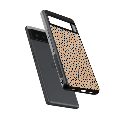Earthy Terrain sleek google pixel 6 cover with tempered glass back and TPU edges