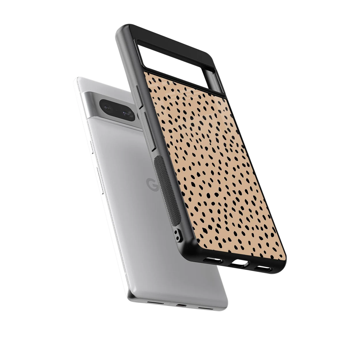 Earthy Terrain sleek google pixel 7 pro cover with tempered glass back and TPU edges