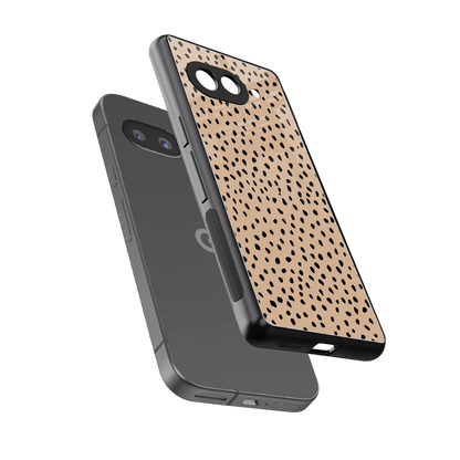 Earthy Terrain sleek google pixel 9a cover with tempered glass back and TPU edges