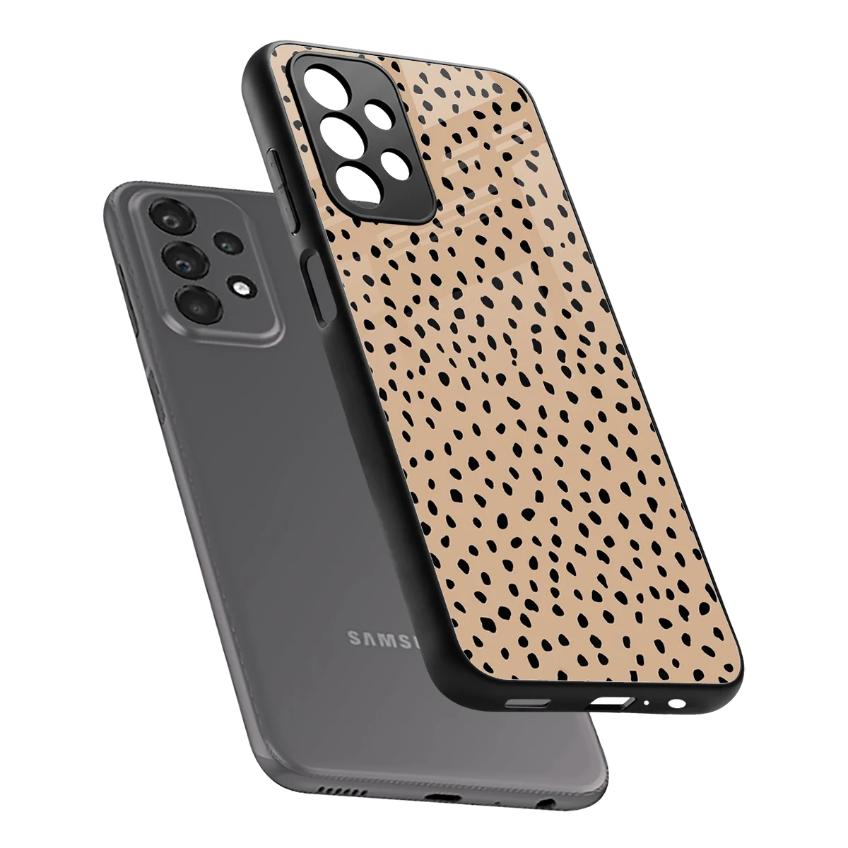 Earthy Terrain sleek samsung galaxy a23 cover with tempered glass back and TPU edges
