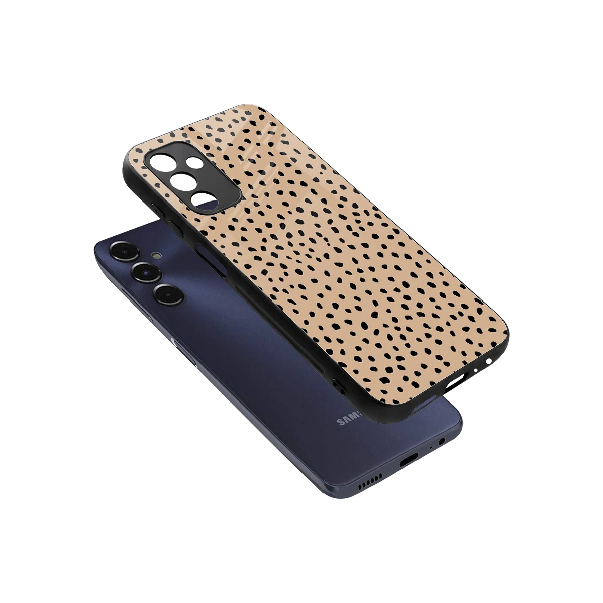 Earthy Terrain sleek samsung galaxy m14 5g cover with tempered glass back and TPU edges