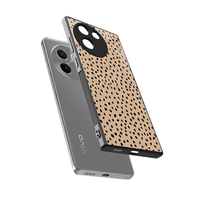 Earthy Terrain sleek vivo v30e cover with tempered glass back and TPU edges