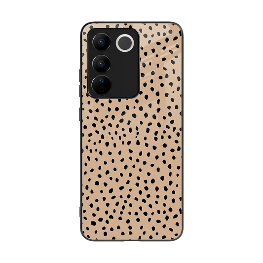 Earthy Terrain back phone cover | glass case for vivo v27 5g