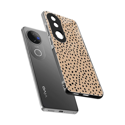 Earthy Terrain sleek vivo v50 cover with tempered glass back and TPU edges