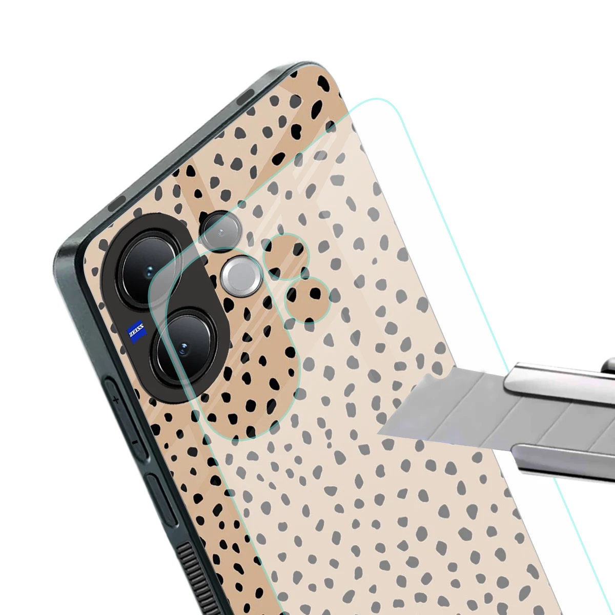 Earthy Terrain stylish phone case for vivo v60 | glossy glass and slim fit