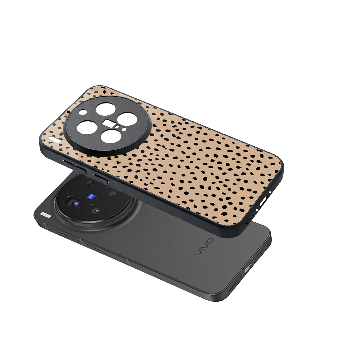 Earthy Terrain sleek vivo x300 pro cover with tempered glass back and TPU edges