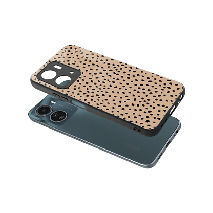 Earthy Terrain sleek vivo y16 cover with tempered glass back and TPU edges