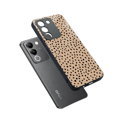 Earthy Terrain sleek vivo y200 5g cover with tempered glass back and TPU edges