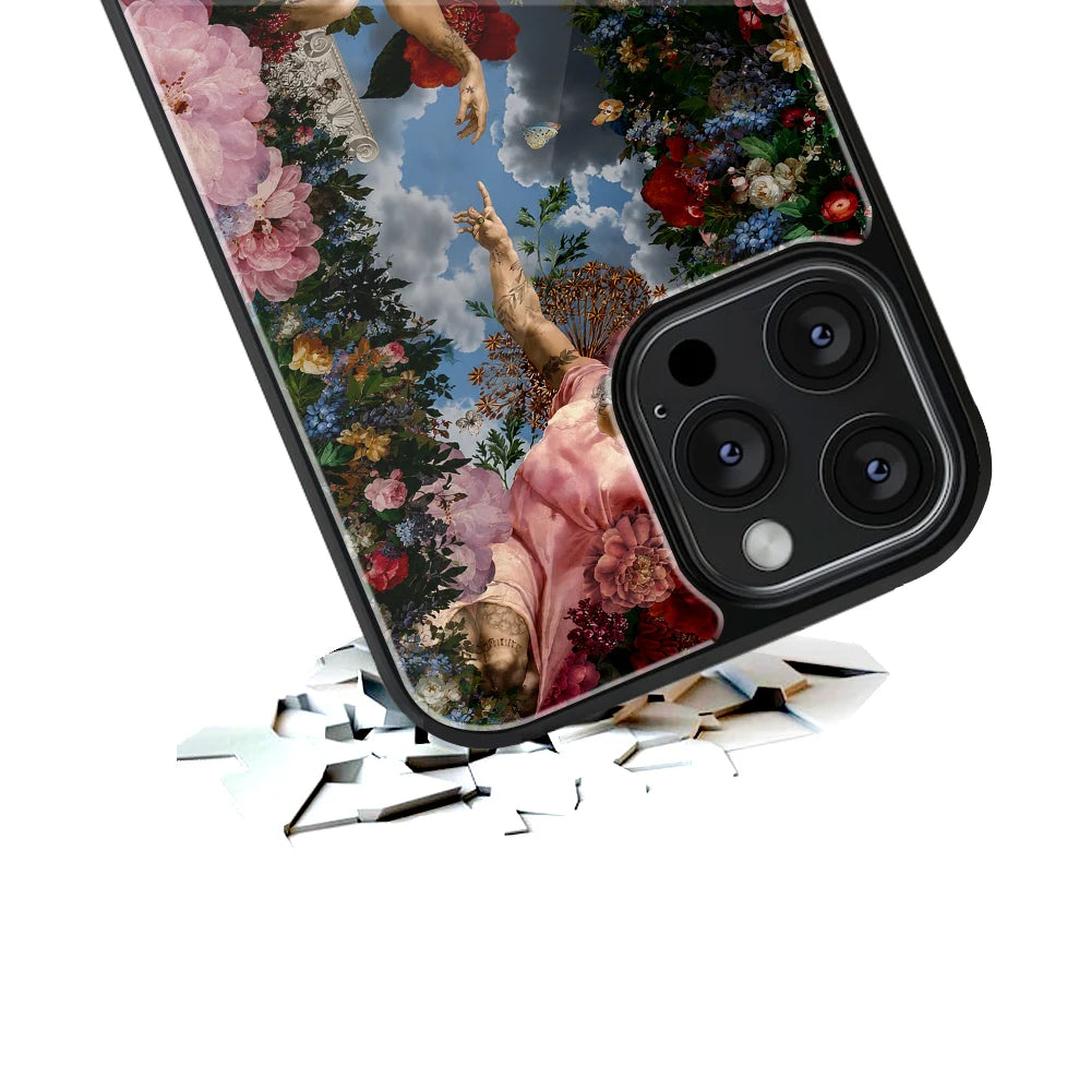 Durable Glass Back Mobile Case for iPhone, Samsung, OnePlus, Google Pixel, Redmi, Vivo, Oppo