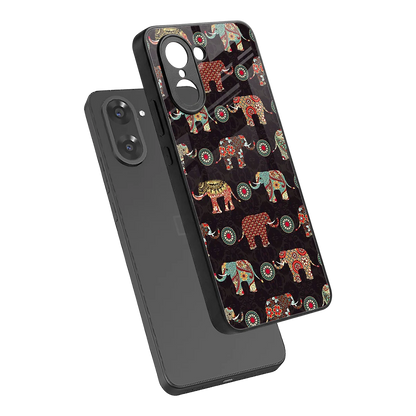 Elephant Art sleek oneplus nord ce5 5g cover with tempered glass back and TPU edges