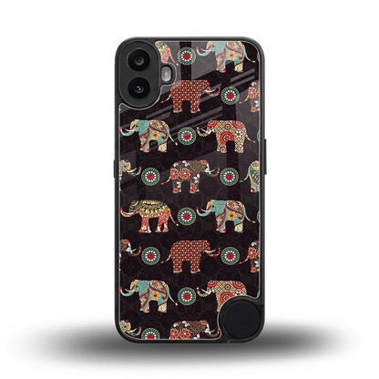 Elephant Art back phone cover | glass case for cmf nothing phone 1