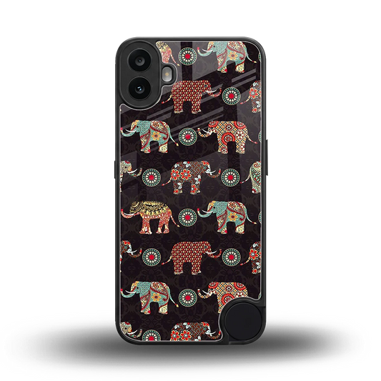 Elephant Art back phone cover | glass case for cmf nothing phone 1