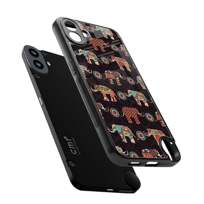 Elephant Art sleek cmf nothing phone 1 cover with tempered glass back and TPU edges