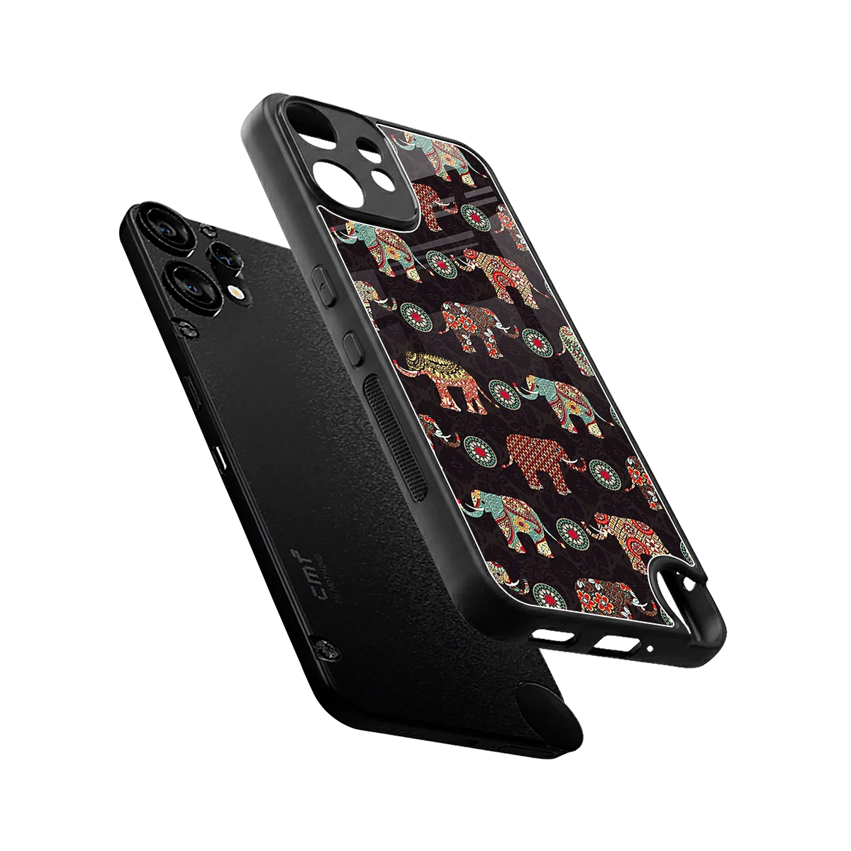 Elephant Art sleek cmf nothing phone 2 pro cover with tempered glass back and TPU edges