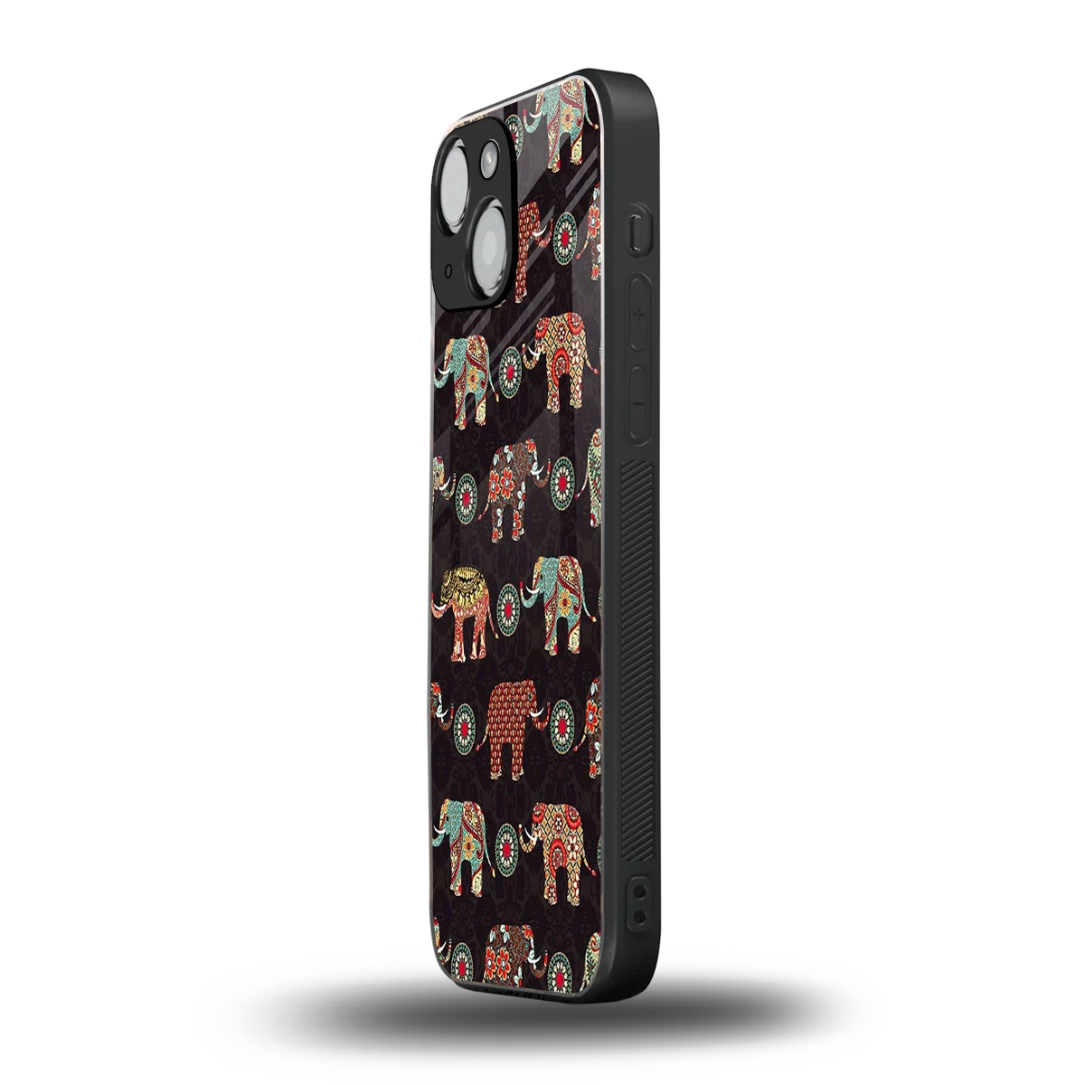 Elephant Art iphone 12 mini mobile cover | shockproof glass phone case