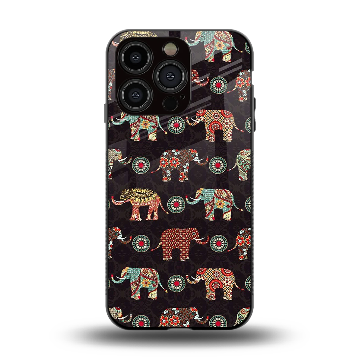 Elephant Art back phone cover | glass case for iphone 12 pro