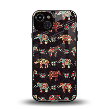 Elephant Art back phone cover | glass case for iphone 14