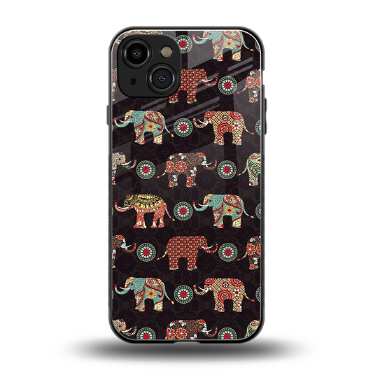 Elephant Art back phone cover | glass case for iphone 15
