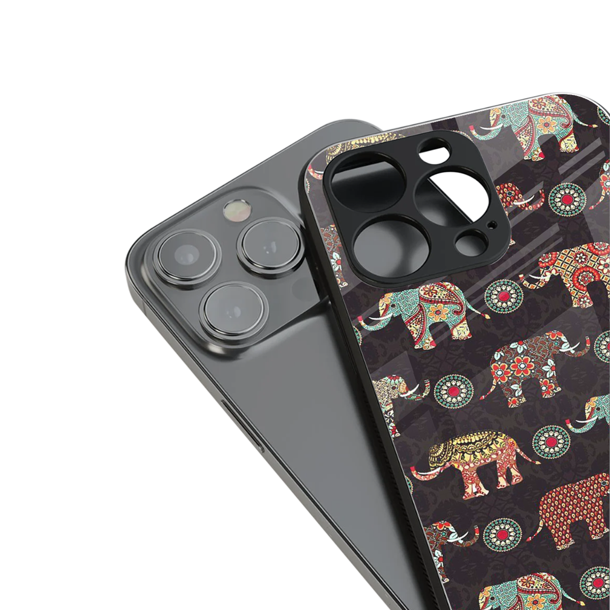 Elephant Art Phone Case for Iphone 16 | Glass Case