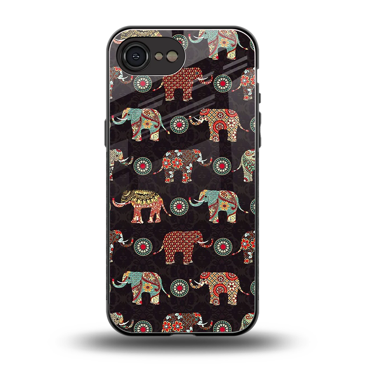 Elephant Art back phone cover | glass case for iphone 17e