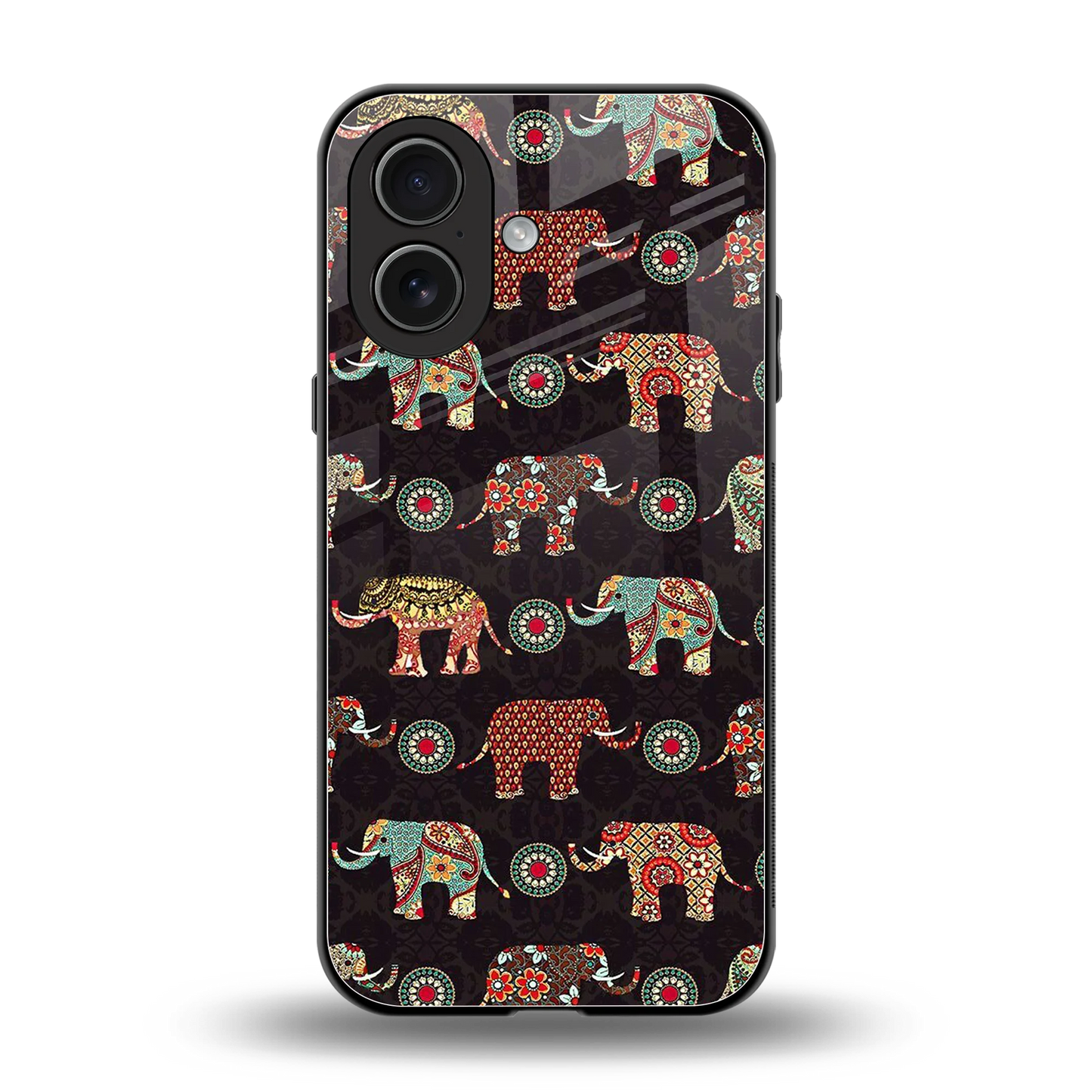 Elephant Art back phone cover | glass case for iphone 17