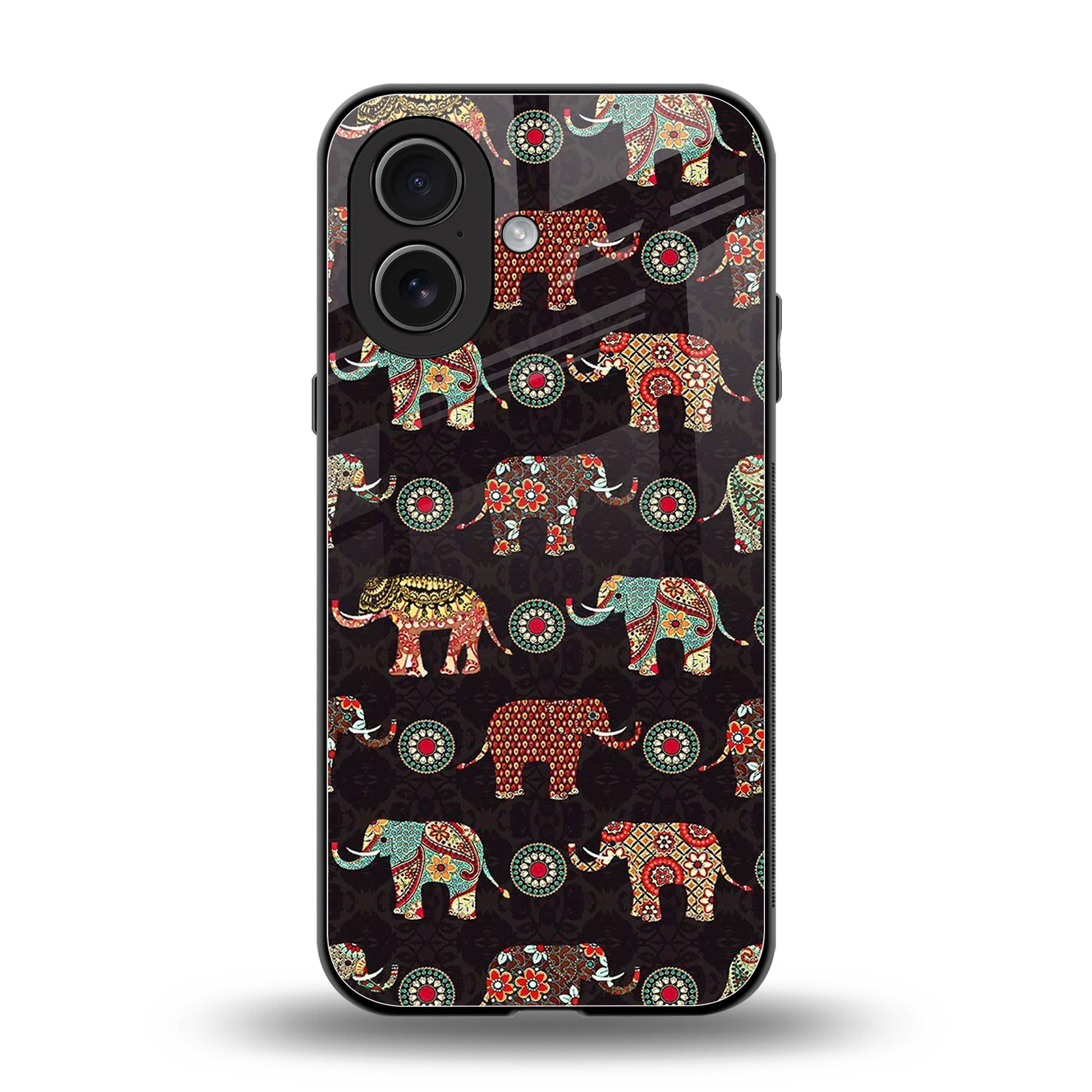 Elephant Art back phone cover | glass case for iphone 17