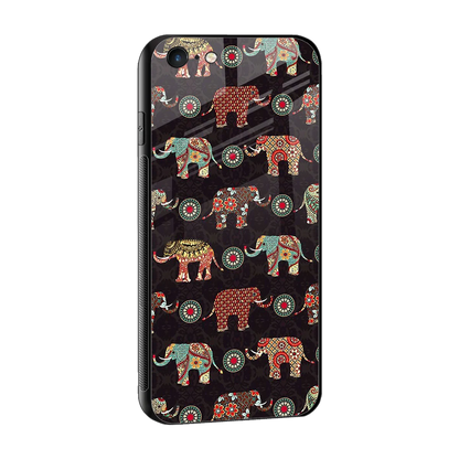 Elephant Art sleek iphone 6 cover with tempered glass back and TPU edges