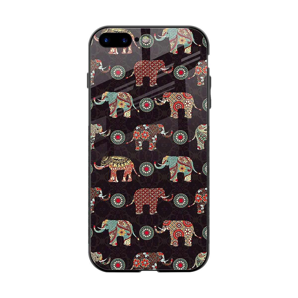 Elephant Art back phone cover | glass case for iphone 7 plus