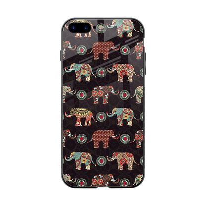 Elephant Art back phone cover | glass case for iphone 7 plus