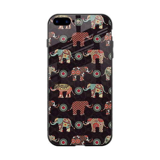 Elephant Art back phone cover | glass case for iphone 8 plus