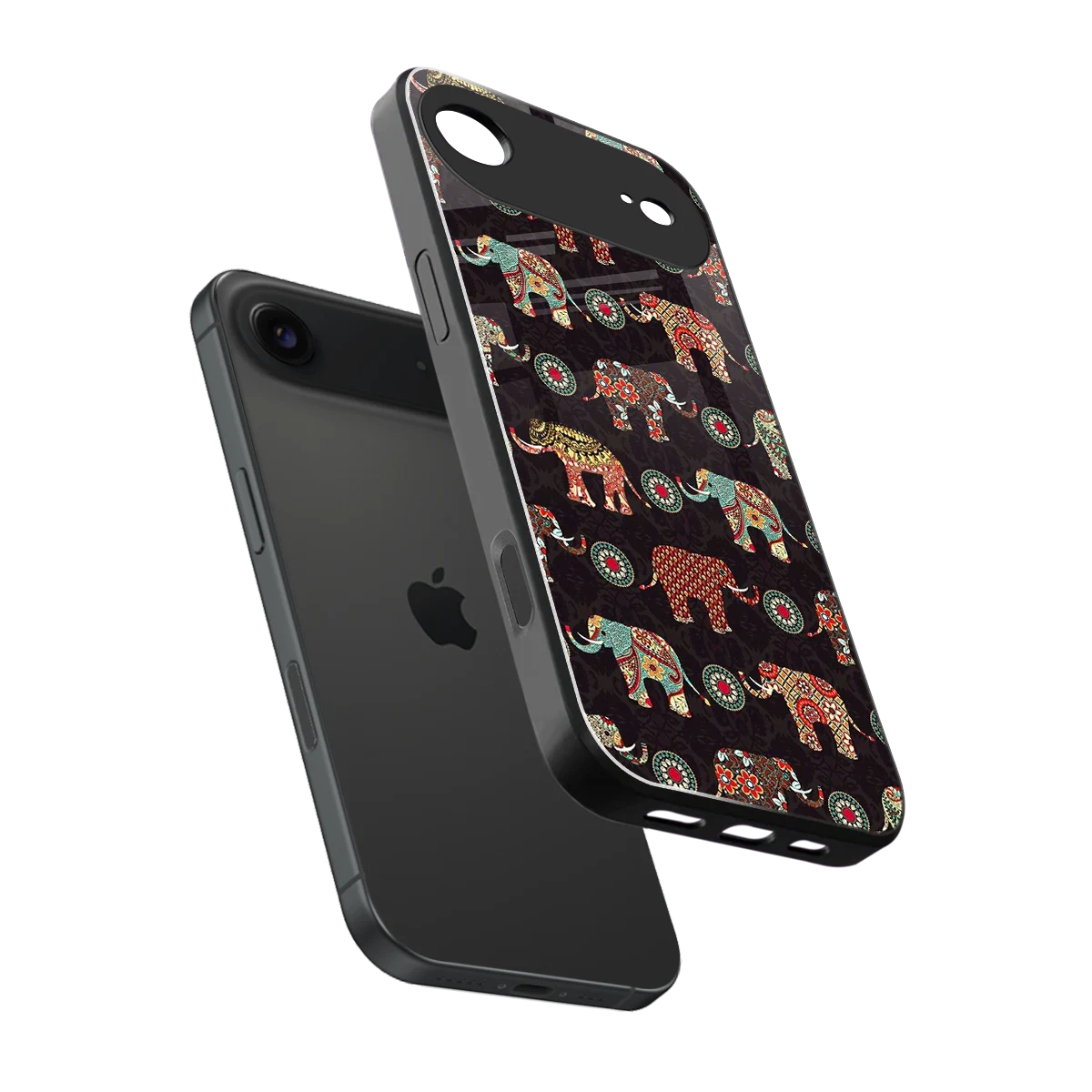 Elephant Art sleek iphone air cover with tempered glass back and TPU edges