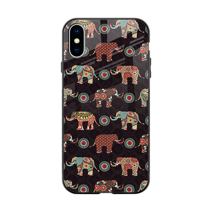 Elephant Art back phone cover | glass case for iphone xs