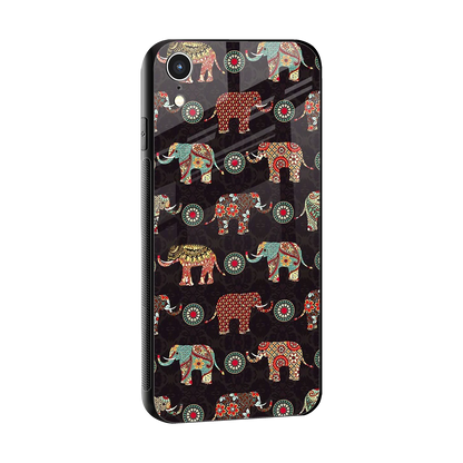 Elephant Art sleek iphone xr cover with tempered glass back and TPU edges