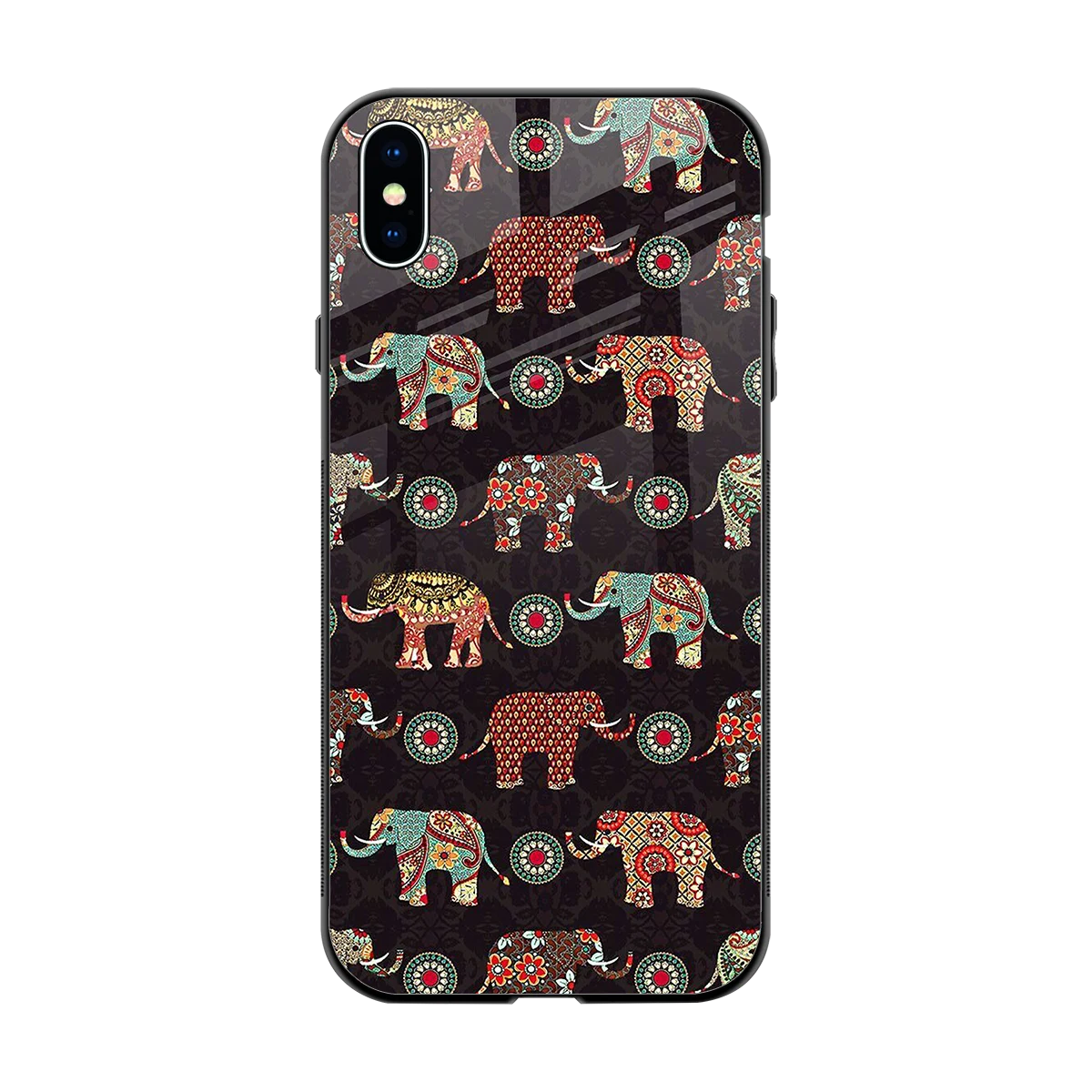 Elephant Art back phone cover | glass case for iphone xs max