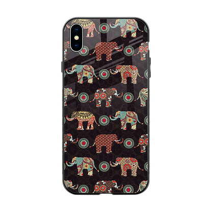 Elephant Art back phone cover | glass case for iphone xs max